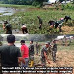 Rencana Danau Wisata, Koramil 405-02/Merapi Normalisasi Tebat Lempaung Bersama Rakyat