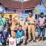 Penyemprotan disinfektan massal oleh Gugus tugas Covid-19 Desa Cikaso kec Banjaranyar