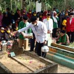 Hari Terakhir Masa Kampanye, Calon Bupati PALI Nomor Urut 2 Ziarah Ke Makam Ayahanda di Desa Sukarami