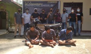Tiga Orang Komplotan Curanmor Berhasil Ditangkap Polsek Indralaya