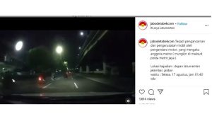 Viral Video Pemotor Ngaku “Orang Metro” Beringas ke Pengendara Mobil