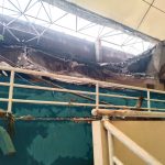 Diduga Tak Kuat Menopang, Gor Perahu Kajang OKI Ambruk