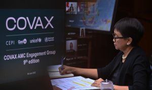Menlu Retno Dorong Percepatan Vaksinasi Global