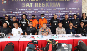 Dua Pelaku Curanmor Spesialis Minimarket Ditangkap Polres Palembang
