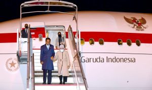 Presiden Jokowi dan Ibu Iriana Tiba di Brussels Belgia
