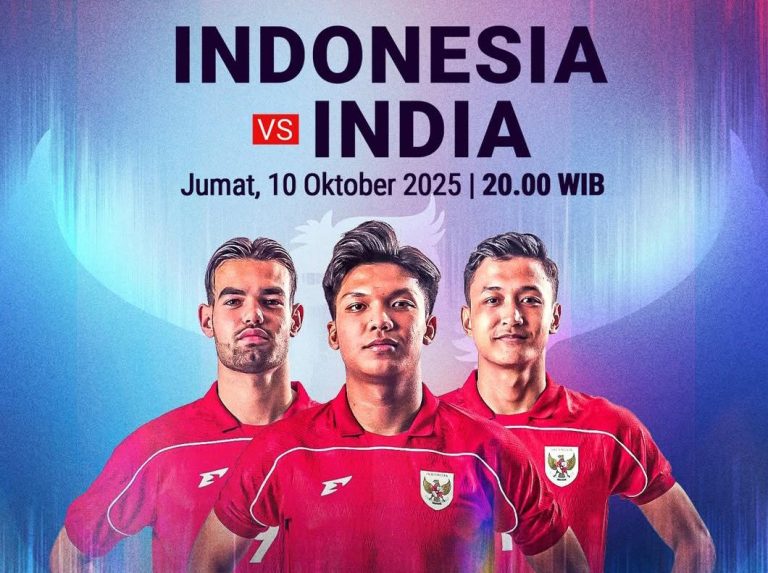 Saksikan Pertandingan Uji coba Timnas Indonesia U 23 vs India Jumat 10 Oktober 2025.