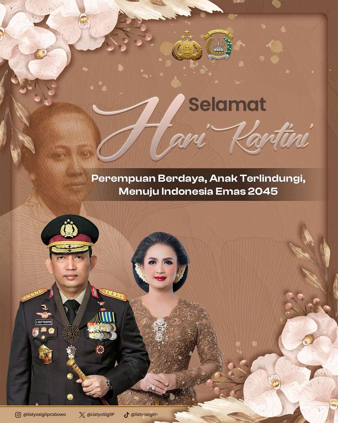 Kapolri Sampaikan Ucapan Hari Kartini, Dorong Perempuan Berdaya untuk Indonesia Emas 2045