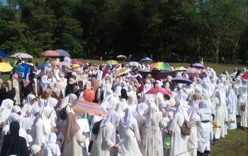 437 Anak PAUD se-Kecamatan Penukal Ikuti Simulasi Manasik Haji