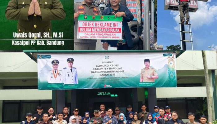 Bangun Kepatuhan Wajib Pajak Satpol PP Bareng Bapenda Tertibkan Reklame.