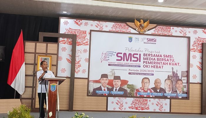 Andi Oktarius Resmi Pimpin SMSI OKI 2026–2029, Siap Bersinergi dengan Pemkab