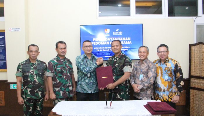 bank bjb Perkuat Sinergi dengan Lanud Husein Sastranegara melalui Penandatanganan Pedoman Kerjasama
